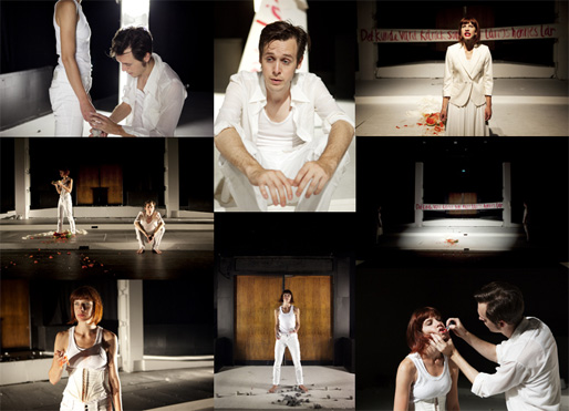 Teatergruppen ”Konfront” i föreställningen ”Lucretia” Teatergruppen ”Konfront” i föreställningen ”Lucretia”