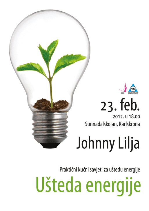 Johnny Lilja o uštedi energije Johnny Lilja o uštedi energije