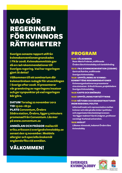 Vad gör regeringen för kvinnors rättigheter?