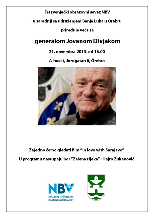 Veče sa generalom Jovanom Divjakom