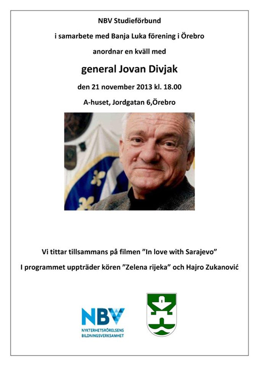 En kväll med general Jovan Divjak En kväll med general Jovan Divjak