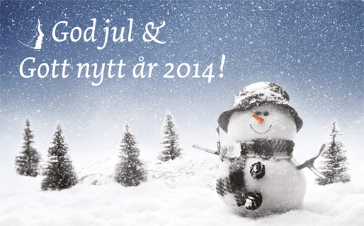 God jul och Gott nytt år 2014!
