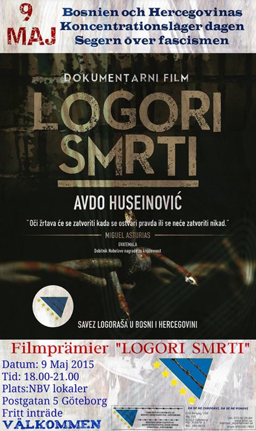 Sverigepremiär för dokumentären Logori smrti/Dödslägren Sverigepremiär för dokumentären Logori smrti/Dödslägren