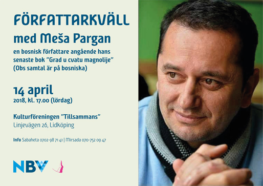 Författarkväll med Meša Pargan