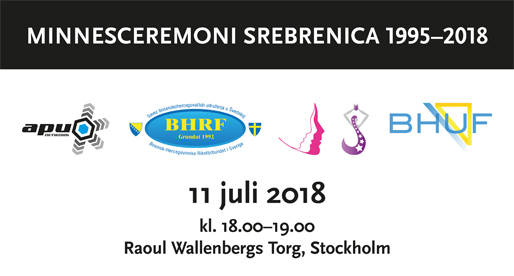 Minnesceremoni Srebrenica 1995–2018 Minnesceremoni Srebrenica 1995–2018