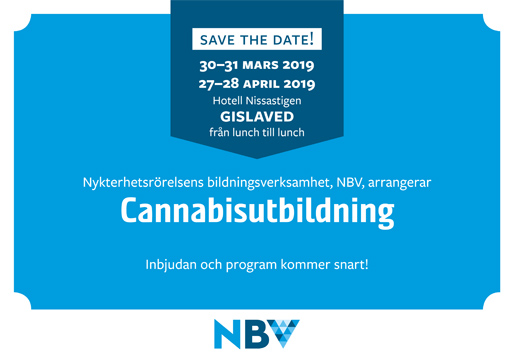 Save the Date! – för cannabisutbildning