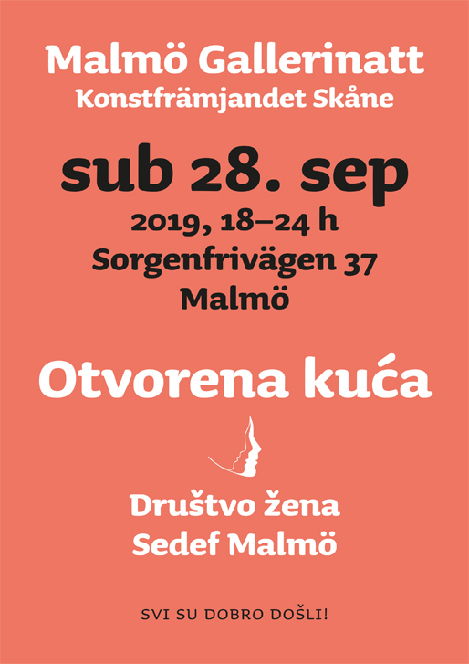 Društvo žena ”Sedef” Malmö na Noći galerija Malmö 2019.