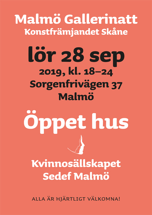Kvinnosällskapet ”Sedef” Malmö på Malmö Gallerinatt 2019