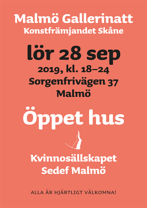 Kvinnosällskapet ”Sedef” Malmö på Malmö Gallerinatt 2019