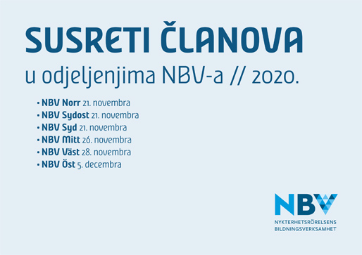 Susreti članova u odjeljenjima NBV-a 2020. Susreti članova u odjeljenjima NBV-a 2020.