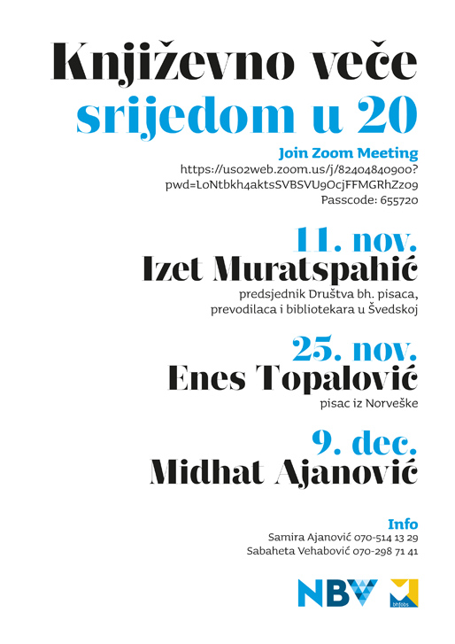 Književno veče srijedom