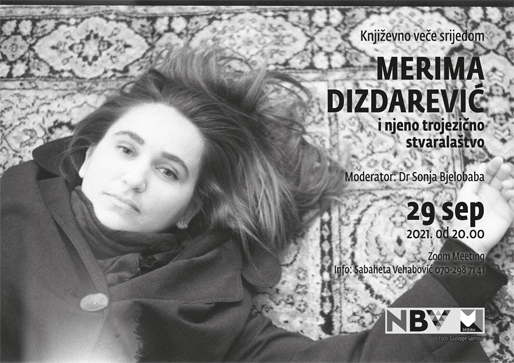 Književno veče srijedom: Merima Dizdarević (foto: Giuseppe Sannino)