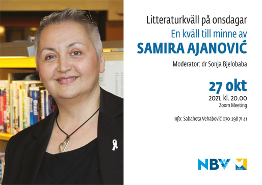 Litteraturkväll på onsdagar: En kväll till minne av Samira Ajanović