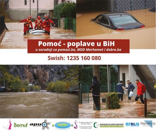 Pomoć poplavom ugroženim područjima u Bosni i Hercegovini
