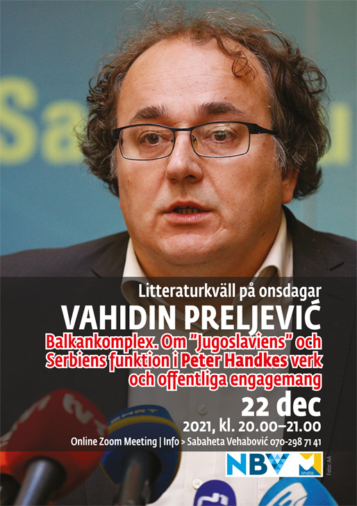 Litteraturkväll på onsdagar: Vahidin Preljević (Foto: AA)
