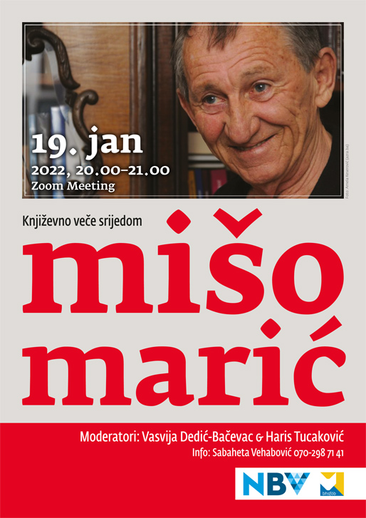 Književno veče srijedom: Mišo Marić (foto: Amela Keserović, azra.ba) Književno veče srijedom: Mišo Marić (foto: Amela Keserović, azra.ba)