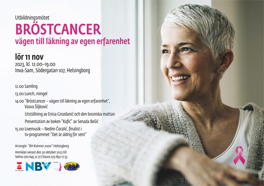 Utbildningsmötet ”Bröstcancer – vägen till läkning av egen erfarenhet”