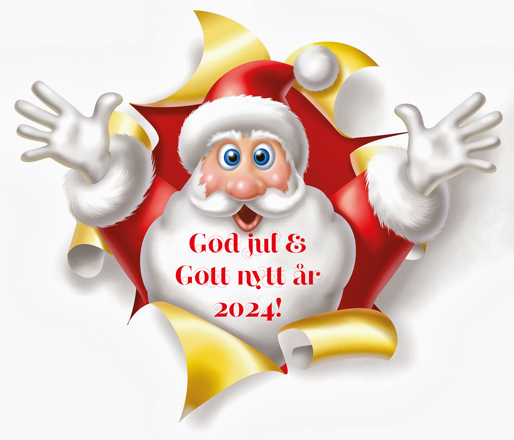 God jul och Gott nytt år 2024!